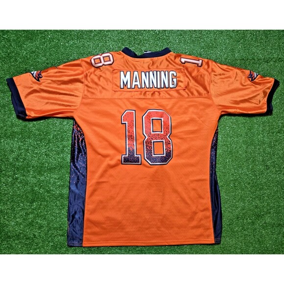 NFL On Field Peyton Manning Jersey Denver Broncos 'Orange' (Men's 56) - Picture 16 of 16